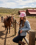 Load image into Gallery viewer, Diamond Ranch Pink Trucker Hat