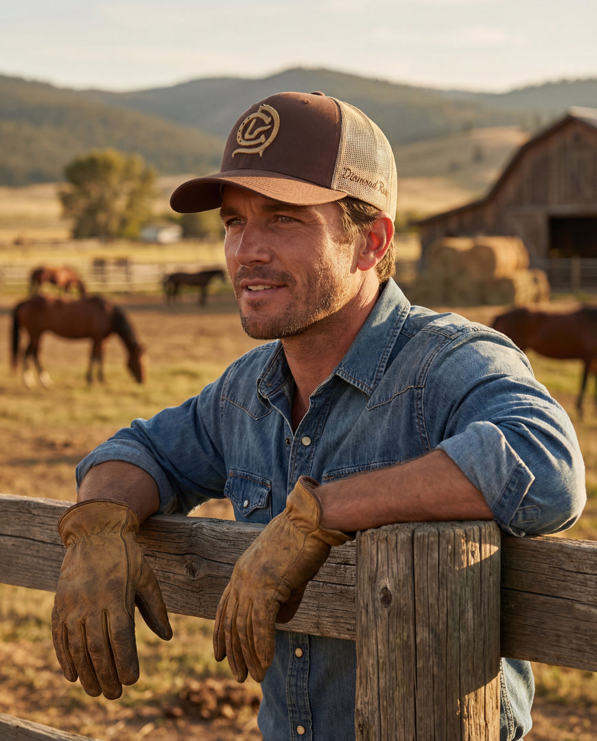 Diamond Ranch Brown Cap