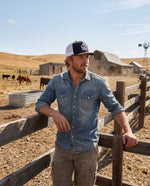 Load image into Gallery viewer, Diamond Ranch Black Trucker Hat