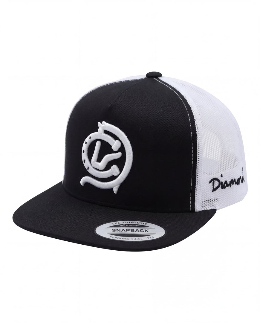 Diamond Ranch Black Trucker Hat